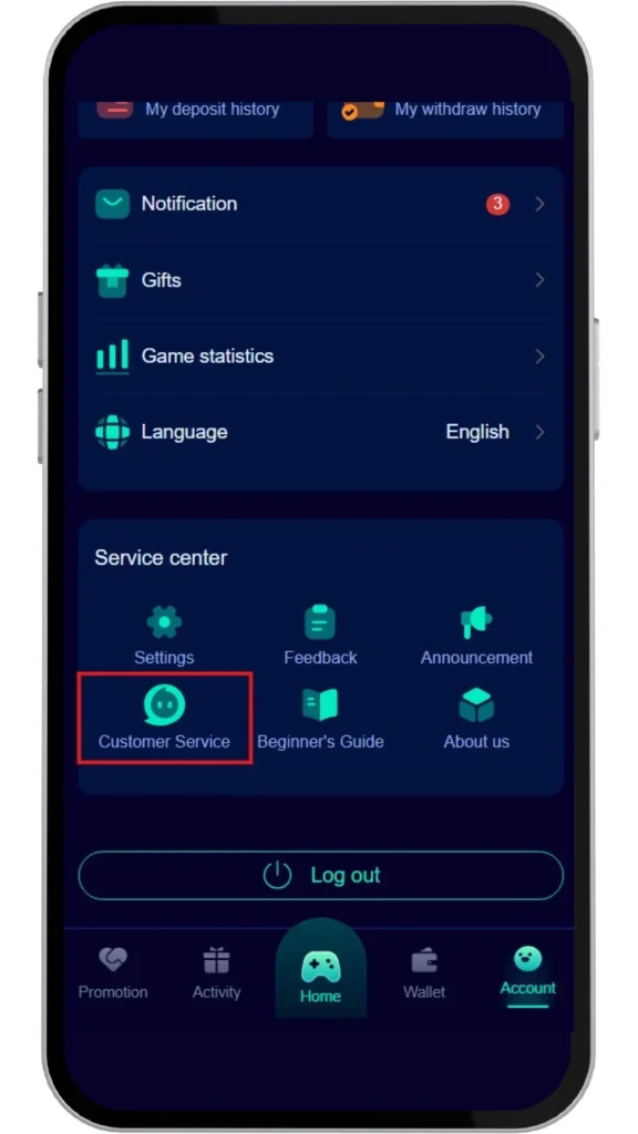 go to customer service